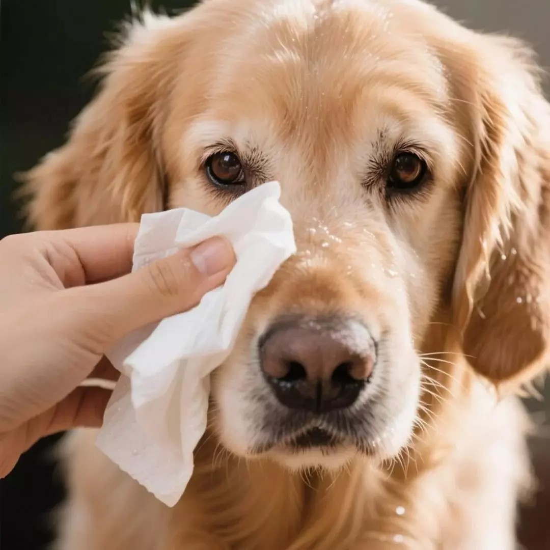 Les yeux essuient la douce révolution de l'animal