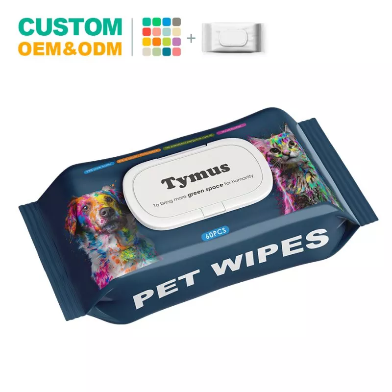 Lingettes nettoyantes pour animaux de compagnie